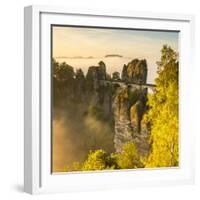 Bastei Bridge, Bastei, Saxon Switzerland National Park, Saxony, Germany-Jon Arnold-Framed Photographic Print