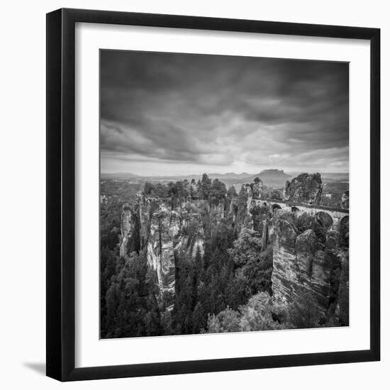 Bastei Bridge, Bastei, Saxon Switzerland National Park, Saxony, Germany-Jon Arnold-Framed Photographic Print