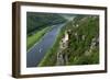 Bastei Rock Formation near Rathen, Saxon Switzerland, Saxony, Germany, Europe-Hans-Peter Merten-Framed Photographic Print