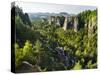 Bastei Rock Formations, Elbsandsteingebirge, NP Saxon Switzerland-Martin Zwick-Stretched Canvas