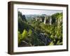 Bastei Rock Formations, Elbsandsteingebirge, NP Saxon Switzerland-Martin Zwick-Framed Premium Photographic Print