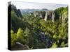 Bastei Rock Formations, Elbsandsteingebirge, NP Saxon Switzerland-Martin Zwick-Stretched Canvas