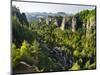 Bastei Rock Formations, Elbsandsteingebirge, NP Saxon Switzerland-Martin Zwick-Mounted Photographic Print