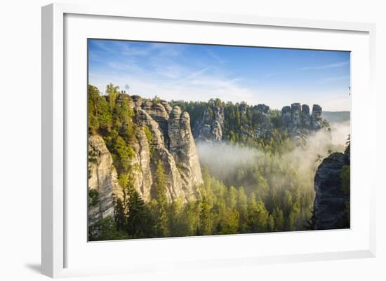 Bastei, Saxon Switzerland National Park, Saxony, Germany-Jon Arnold-Framed Photographic Print