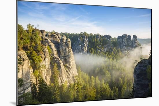 Bastei, Saxon Switzerland National Park, Saxony, Germany-Jon Arnold-Mounted Photographic Print