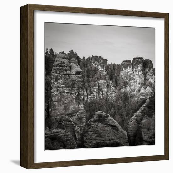 Bastei, Saxon Switzerland National Park, Saxony, Germany-Jon Arnold-Framed Photographic Print