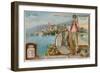 Bastia, Cap Corso and a Peasant Girl-null-Framed Giclee Print