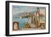 Bastia, Cap Corso and a Peasant Girl-null-Framed Giclee Print