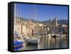 Bastia Harbour, Corsica, France, Europe-John Miller-Framed Stretched Canvas
