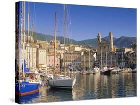 Bastia Harbour, Corsica, France, Europe-John Miller-Stretched Canvas