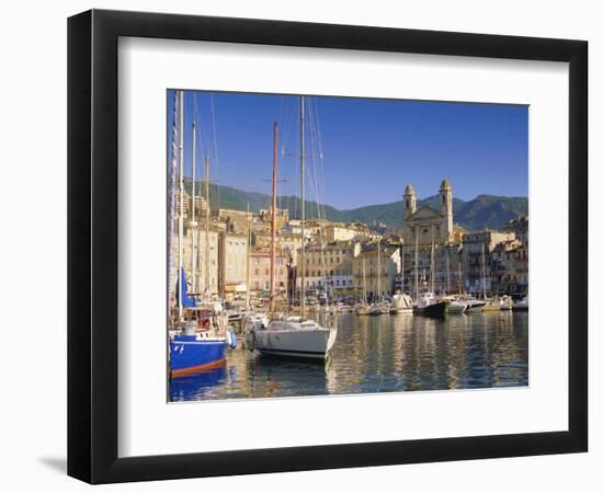 Bastia Harbour, Corsica, France, Europe-John Miller-Framed Photographic Print