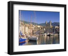 Bastia Harbour, Corsica, France, Europe-John Miller-Framed Photographic Print