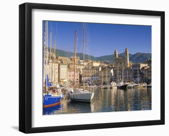 Bastia Harbour, Corsica, France, Europe-John Miller-Framed Photographic Print