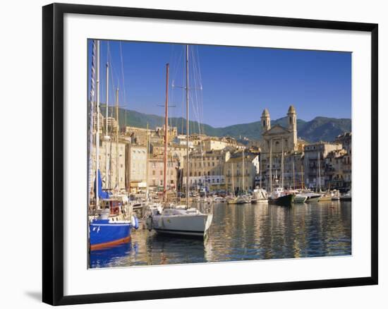 Bastia Harbour, Corsica, France, Europe-John Miller-Framed Photographic Print