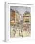 Bastille Day on Rue De Clignancourt, Paris; La Quartorze Juillet a Paris, La Rue De Clignancourt-Gustave Loiseau-Framed Giclee Print