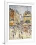 Bastille Day on Rue De Clignancourt, Paris; La Quartorze Juillet a Paris, La Rue De Clignancourt-Gustave Loiseau-Framed Giclee Print