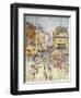 Bastille Day on Rue De Clignancourt, Paris; La Quartorze Juillet a Paris, La Rue De Clignancourt-Gustave Loiseau-Framed Giclee Print
