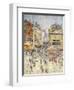 Bastille Day on Rue De Clignancourt, Paris; La Quartorze Juillet a Paris, La Rue De Clignancourt-Gustave Loiseau-Framed Giclee Print