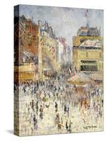 Bastille Day on Rue De Clignancourt, Paris-Gustave Loiseau-Stretched Canvas