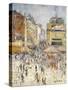 Bastille Day on Rue De Clignancourt, Paris-Gustave Loiseau-Stretched Canvas