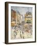 Bastille Day on Rue De Clignancourt, Paris-Gustave Loiseau-Framed Giclee Print