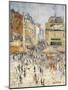 Bastille Day on Rue De Clignancourt, Paris-Gustave Loiseau-Mounted Giclee Print