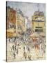 Bastille Day on Rue De Clignancourt, Paris-Gustave Loiseau-Stretched Canvas