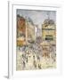 Bastille Day on Rue De Clignancourt, Paris-Gustave Loiseau-Framed Giclee Print