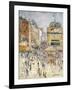 Bastille Day on Rue De Clignancourt, Paris-Gustave Loiseau-Framed Giclee Print