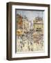 Bastille Day on Rue De Clignancourt, Paris-Gustave Loiseau-Framed Giclee Print