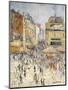 Bastille Day on Rue De Clignancourt, Paris-Gustave Loiseau-Mounted Giclee Print