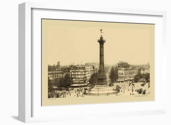 Bastille Place, July Column-Helio E. Ledeley-Framed Art Print