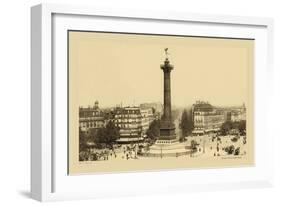 Bastille Place, July Column-Helio E. Ledeley-Framed Art Print