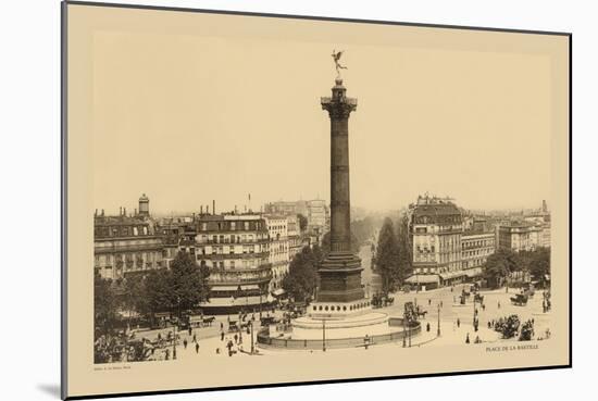 Bastille Place, July Column-Helio E. Ledeley-Mounted Art Print