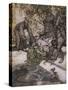 Bastinado, Rackham-Arthur Rackham-Stretched Canvas
