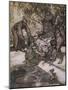 Bastinado, Rackham-Arthur Rackham-Mounted Art Print