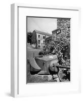 Bastogne, Including "Nuts" on Signs of WWII Landmarks-Dmitri Kessel-Framed Premium Photographic Print