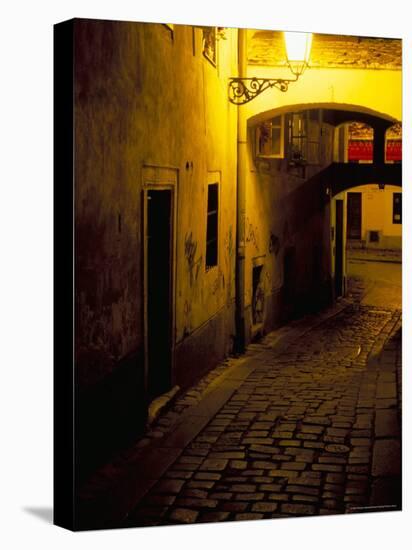 Bastova Street is a Fine Example of Historical Street in City's Old District, Bratislava, Slovakia-Richard Nebesky-Stretched Canvas