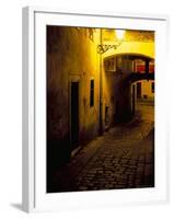 Bastova Street is a Fine Example of Historical Street in City's Old District, Bratislava, Slovakia-Richard Nebesky-Framed Photographic Print