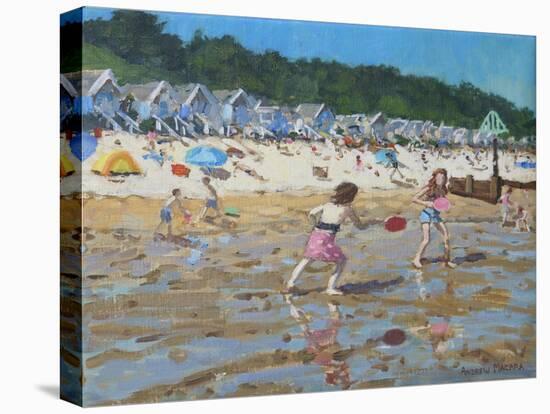 Bat and ball, Wells next the sea-Andrew Macara-Stretched Canvas