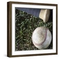 Bat and Ball-Sean Justice-Framed Photographic Print