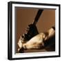 Bat in Batter's Hands-Patrik Giardino-Framed Photographic Print