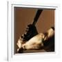 Bat in Batter's Hands-Patrik Giardino-Framed Photographic Print