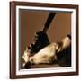 Bat in Batter's Hands-Patrik Giardino-Framed Photographic Print