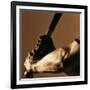 Bat in Batter's Hands-Patrik Giardino-Framed Photographic Print