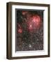 Bat Nebula (Ic 2948) and Open Star Cluster NGC 3766, the Pearl Cluster-null-Framed Photographic Print