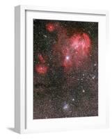 Bat Nebula (Ic 2948) and Open Star Cluster NGC 3766, the Pearl Cluster-null-Framed Photographic Print