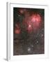 Bat Nebula (Ic 2948) and Open Star Cluster NGC 3766, the Pearl Cluster-null-Framed Photographic Print
