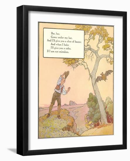 Bat Poem-null-Framed Art Print