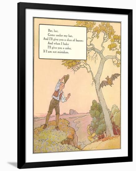 Bat Poem-null-Framed Art Print